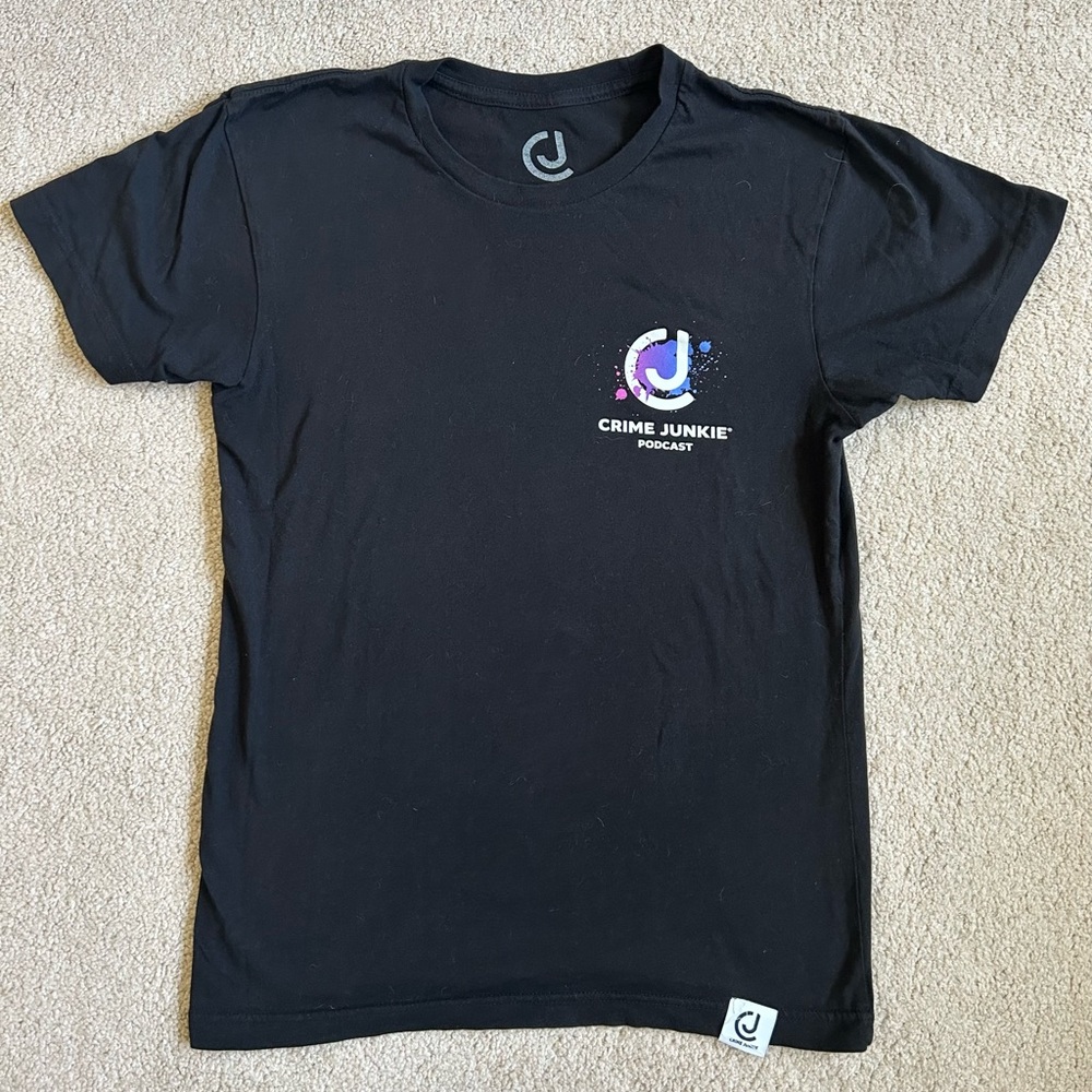 Crime Junkie Podcast Black T-Shirt